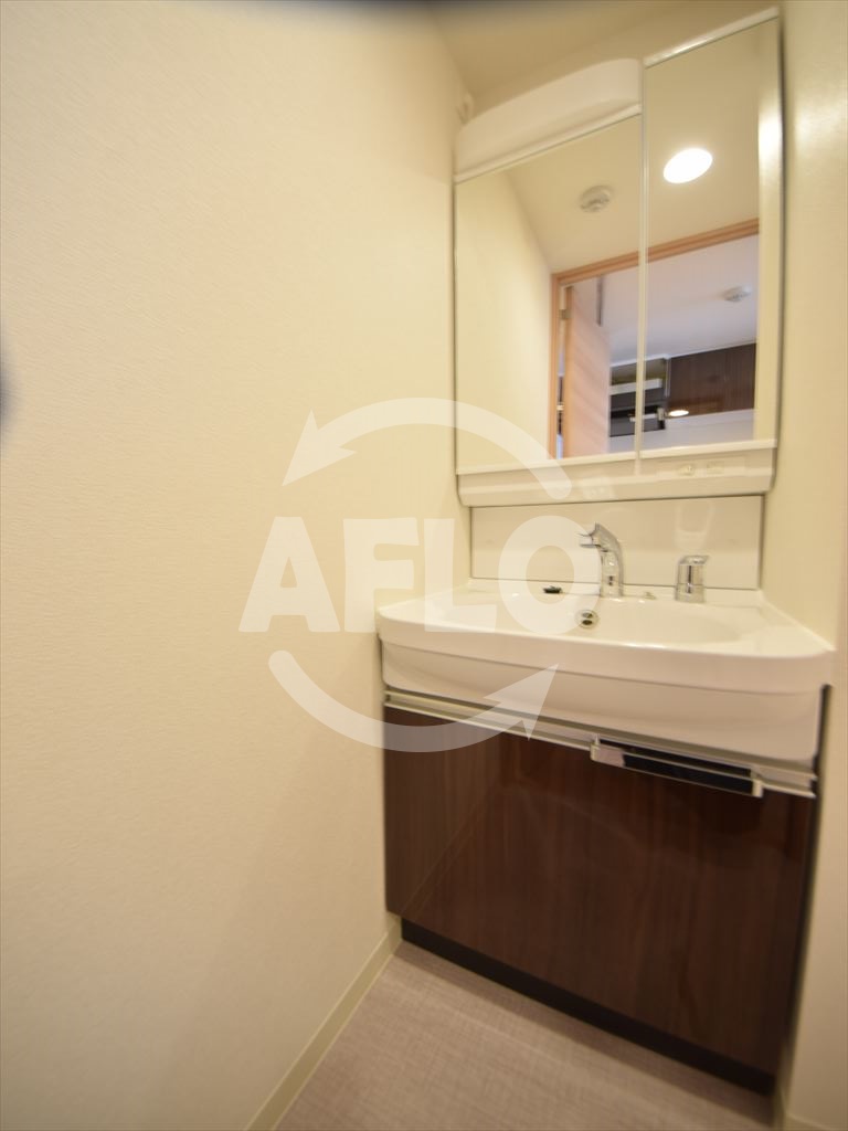 洗面設備　ララプレイス難波メティス　独立洗面台