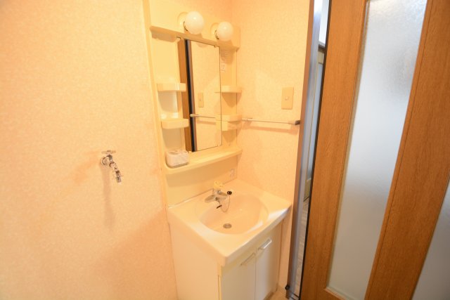 洗面設備　洗面所内に洗濯機置き場あり！