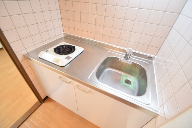 キッチン　1口ガスコンロ設置可