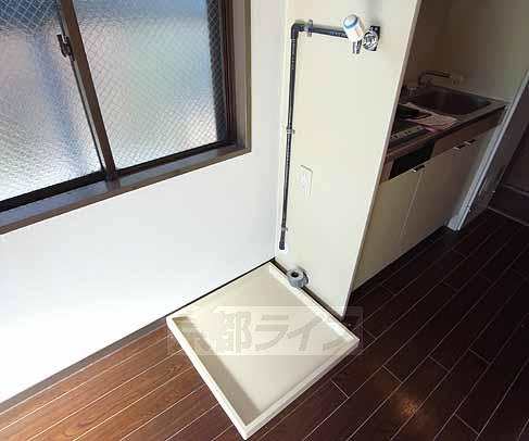 その他設備　洗濯機は室内に置けます。