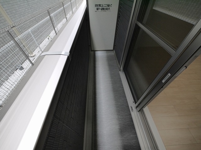 バルコニー　陽当たり良好なバルコニーです