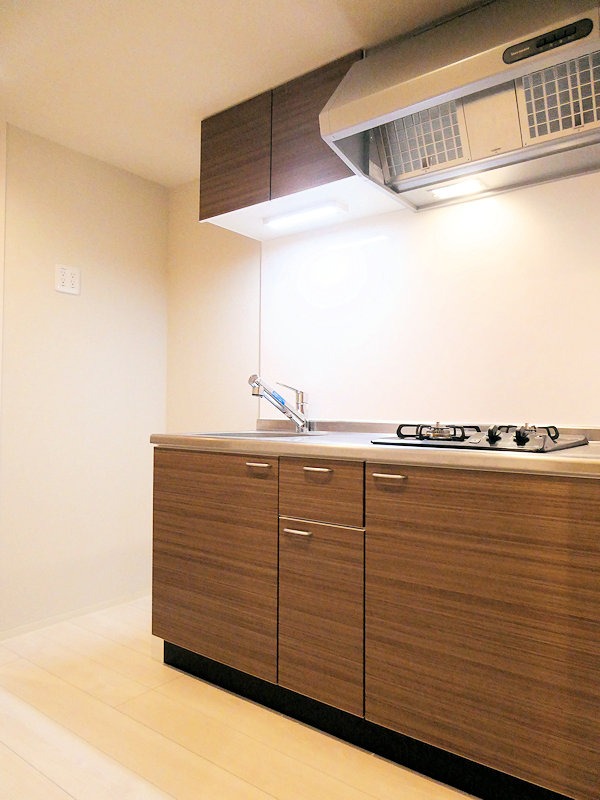 キッチン　（反転）２口のコンロでお料理はかどる☆