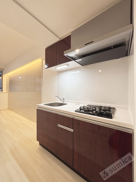 キッチン　２口システムキッチン・お料理もグレードアップ♪♪