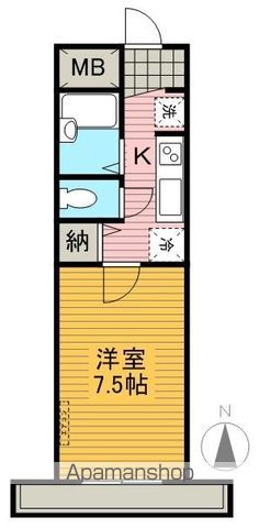 星第一コーポの間取り写真