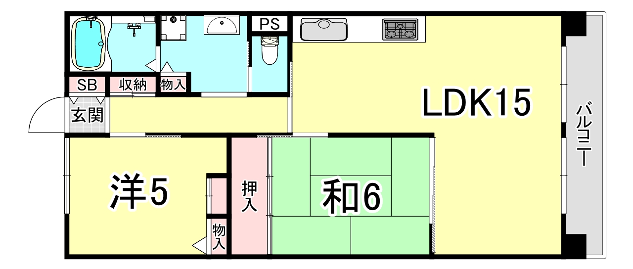県住 南多聞台第6住宅3号棟の間取り写真