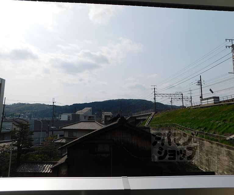 眺望　線路沿いに位置します。