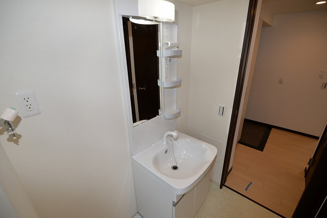 洗面設備　写真は同マンションの別のお部屋のものです