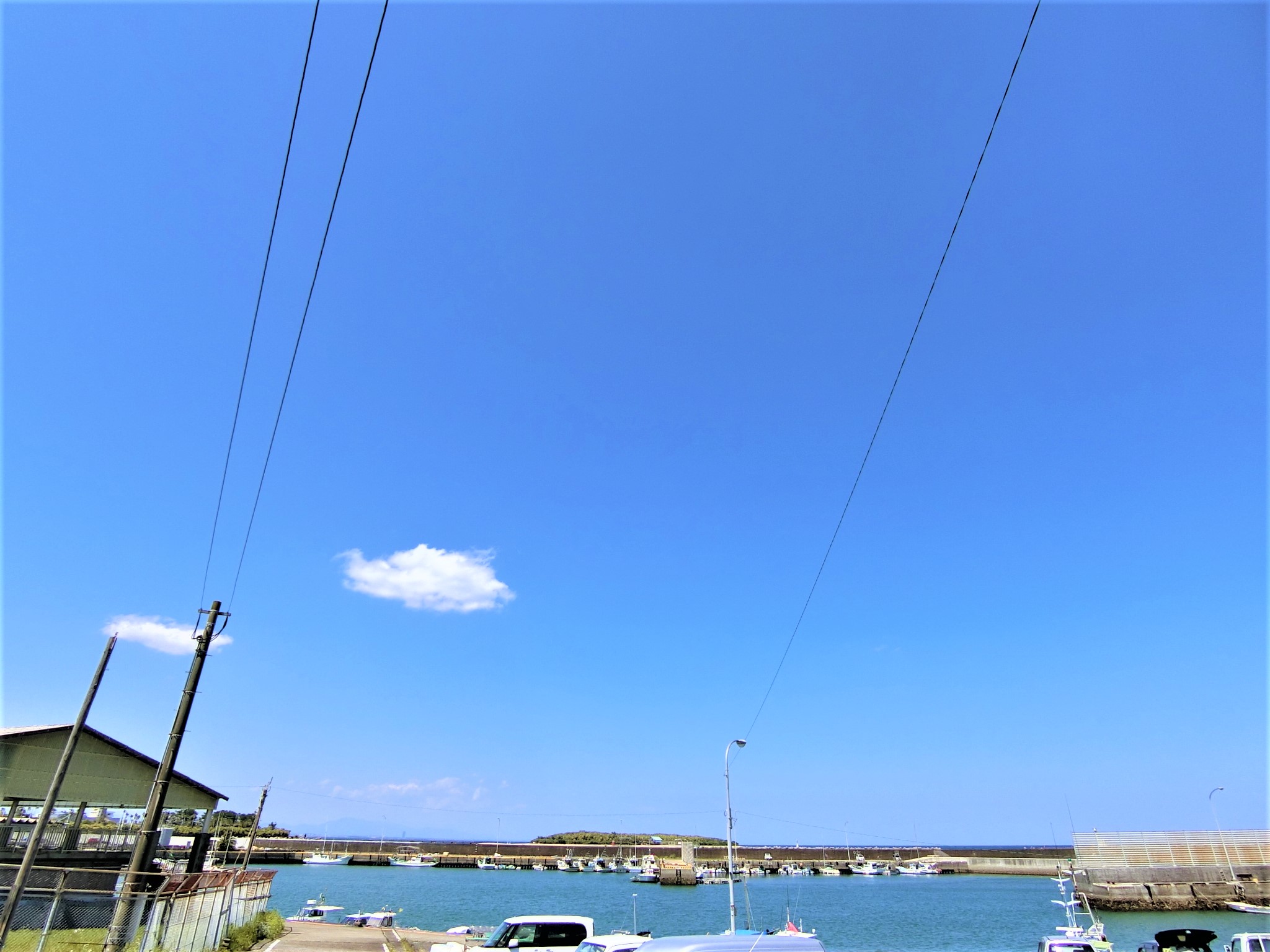 眺望　２Fからは青島が望めます