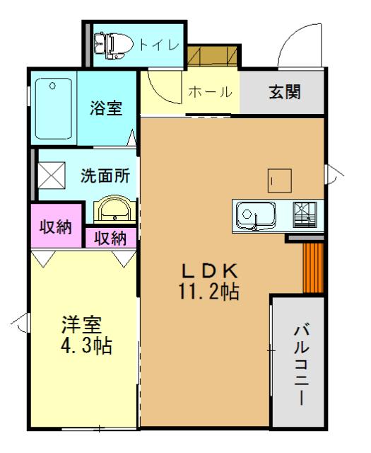 シャーメゾン蔵の間取り写真