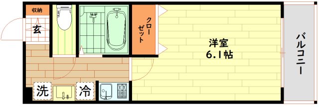 地下鉄長堀鶴見緑地線 西大橋駅 徒歩4分 10階建 築24年の間取り写真