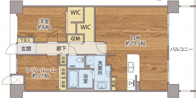 本山アーバンライフの間取り写真