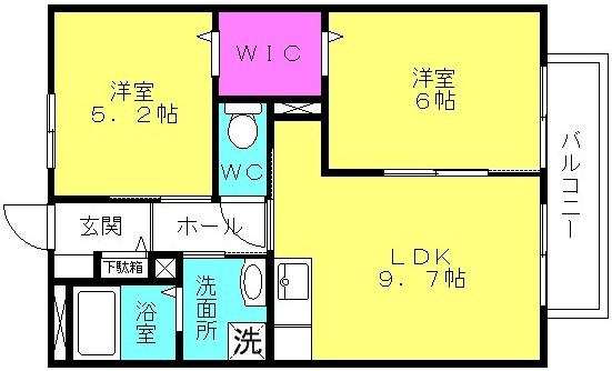 サンフローラ池田2の間取り写真