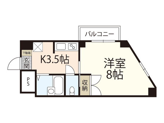マンション雄創の間取り写真