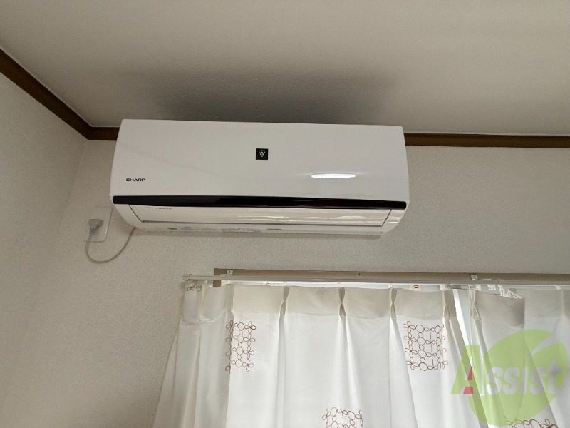 トイレ　エアコンは設置済みです。入居後すぐにお使いいただけます。
