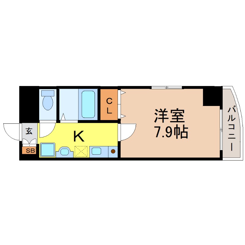地下鉄鶴舞線 御器所駅 徒歩3分 5階建 築18年の間取り写真