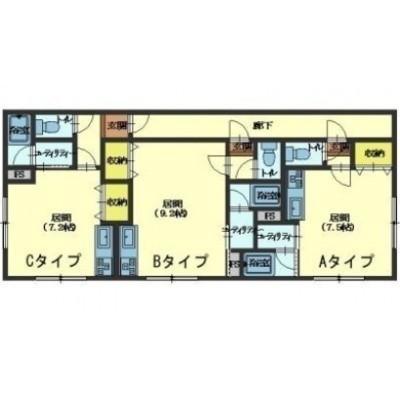 マンション我楽の間取り写真