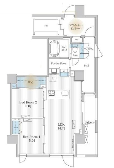 THE AKASAKA RESIDENCE S.O.A. -spirの間取り写真