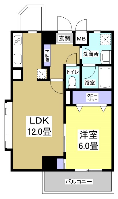 エストメンツ中央の間取り写真