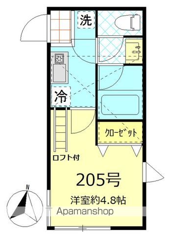 都営三田線 新板橋駅 徒歩6分 2階建 築14年の間取り写真