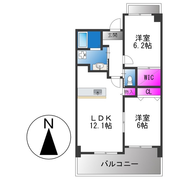 ＪＲ関西本線 加美駅 徒歩8分 8階建 築24年の間取り写真