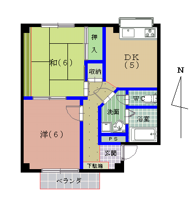 コーポ満月の間取り