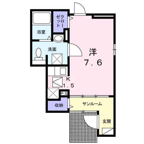 美都エルシティの間取り