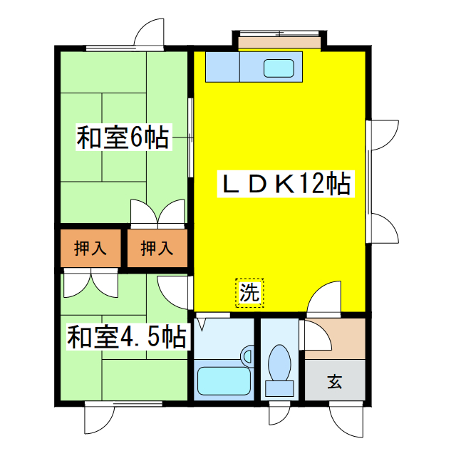 吉田ハイツ（北都）の間取り