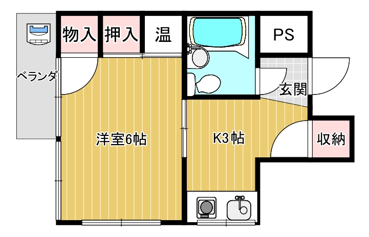 横山ビルの間取り