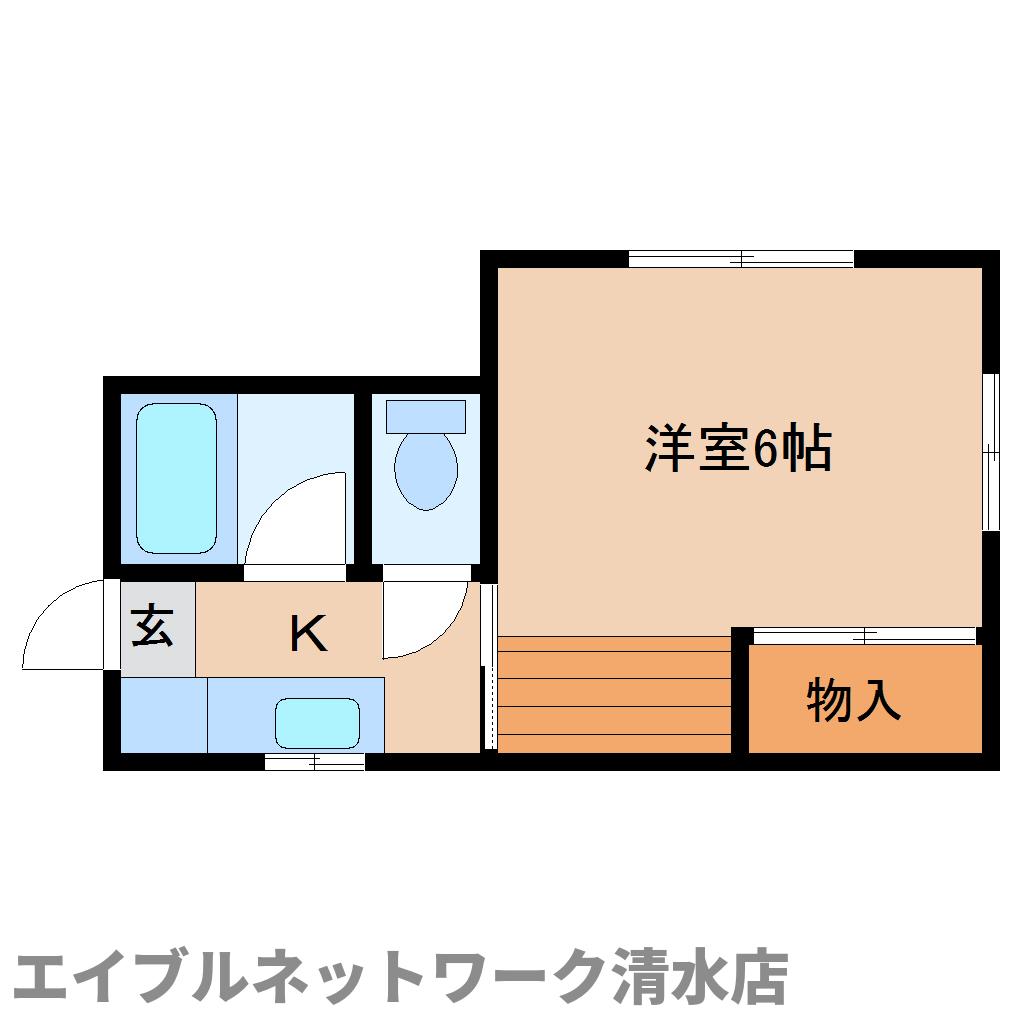 静岡県静岡市清水区大坪１（アパート）の賃貸物件の間取り