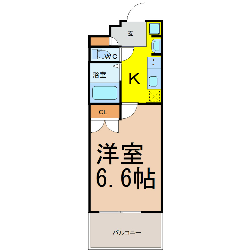 パルティール御器所の間取り