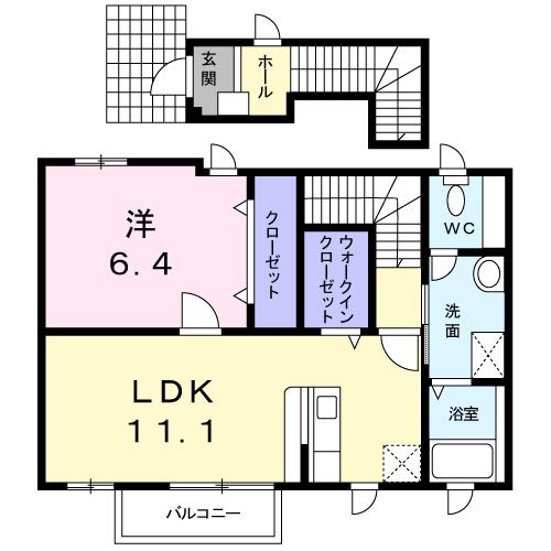 クレストール林　Ｂの間取り