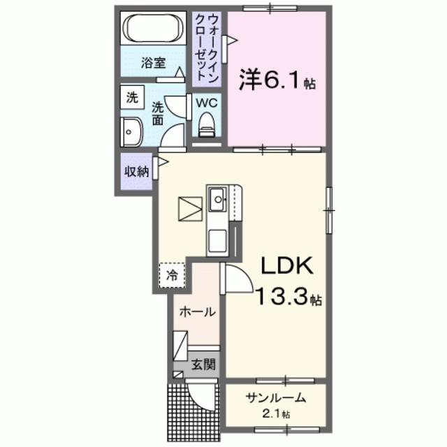 ロータス田主丸　２の間取り