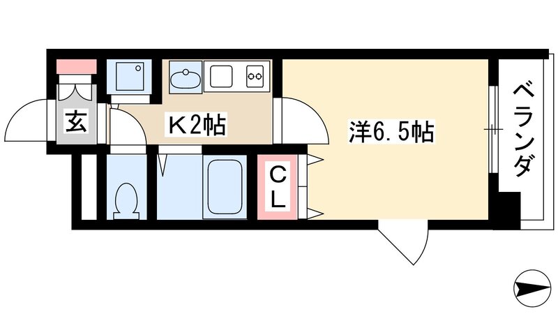 プレサンス大須観音駅前サクシードの間取り