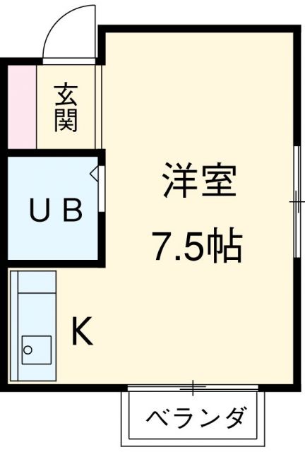 静岡県浜松市中央区初生町（アパート）の賃貸物件の間取り