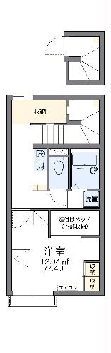 レオパレスミラフェリーチェの間取り