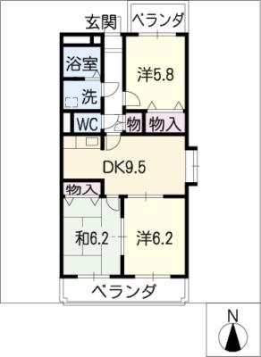 ア・ドリームＭＯＲＩの間取り