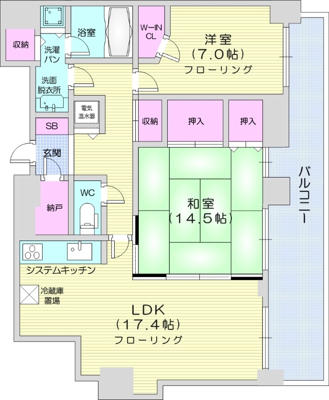 D’グラフォート札幌ステーションタワーの間取り