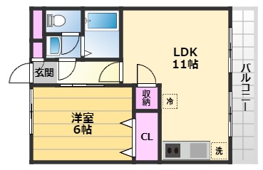 第二山内マンションの間取り