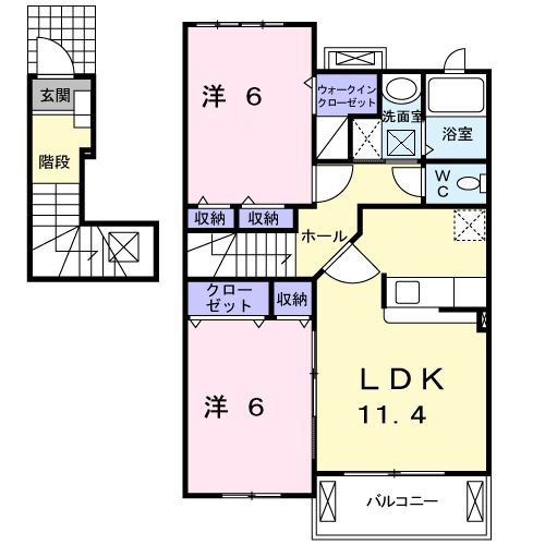 フェリーチェ　Ｂ棟の間取り