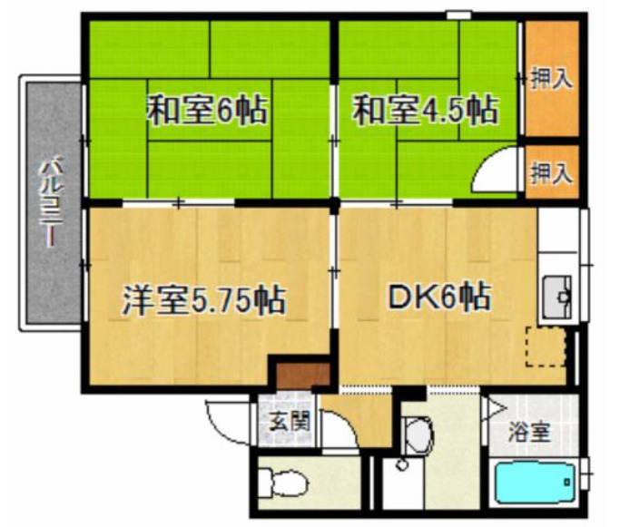 エステート塩屋山手の間取り