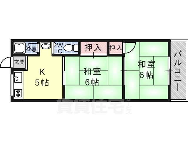 サンライフ平野の間取り