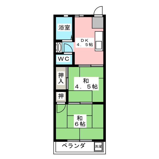 高道マンションの間取り