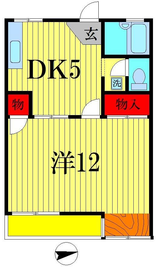 ＭＢＳハイツＡの間取り