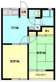 鎌倉市津のアパートの間取り