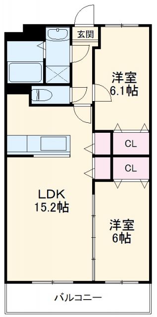 【静岡市清水区船原のマンションの間取り】