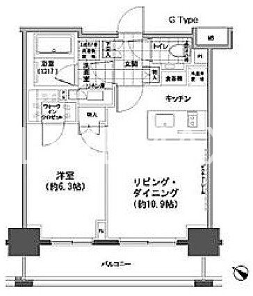 【パークハビオ人形町の間取り】