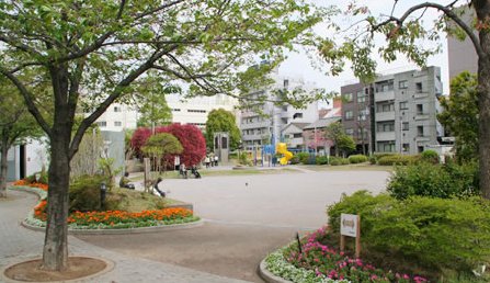 【ソレイユ西蒲田の公園】