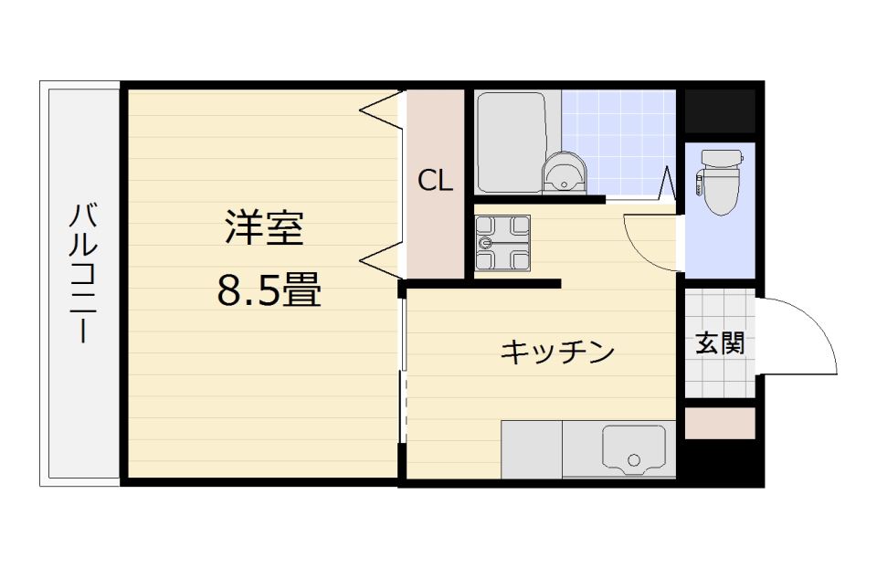 【ヨーロピア甲東の間取り】