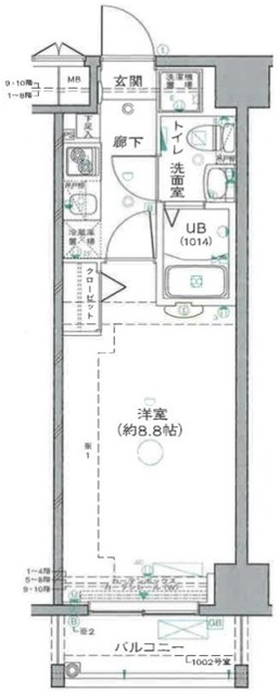 グランフォース北綾瀬の間取り