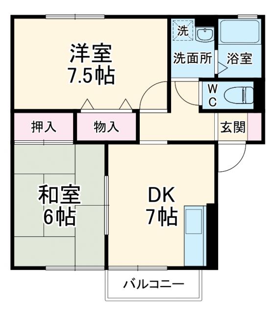 コンフォートＢの間取り